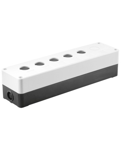 Корпус КП105(6) для кнопок 5(6) мест белый (BKP10-6-K01). Корпус для кнопочных постов. IEK в Пушкино