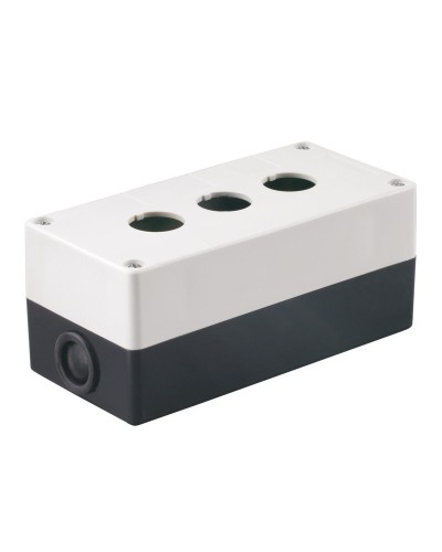 Корпус КП103 для кнопок 3 места белый (BKP10-3-K01). Корпус для кнопочных постов. IEK в Пушкино
