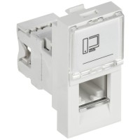Розетка RJ45 кат.6 PRIMER РКИ-10-00-П-6 белый IEK (PR-KK40D-RI-0-1-C06U-K01). Розетка RJ-45. IEK