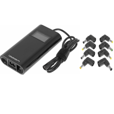 Блок питания Ippon D90U автоматический 90W 15V-19.5V 8-connectors 4.5A 1xUSB 2.1A, LCD индикатор (654527). Блок питания. Ippon