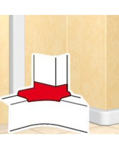 Отвод угловой для короба DLP 35х80/105, 50х80/150 (010763): Отвод угловой в Пушкино