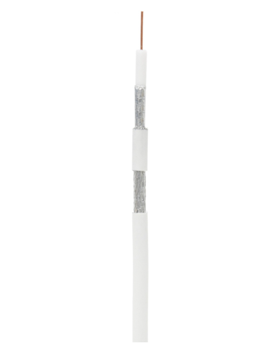 RG-6 CCS, In, PVC (UEC-C2-32123A-WT-1). Кабель коаксиальный омедненный. NETLAN в Пушкино