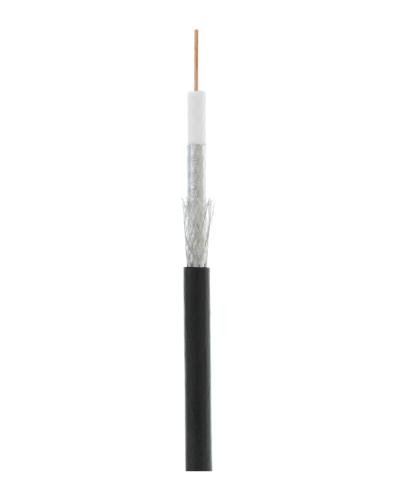 RG-6 CCS, Out, PE (EC-C2-32123B-BK-3). Кабель коаксиальный омедненный. NETLAN в Пушкино
