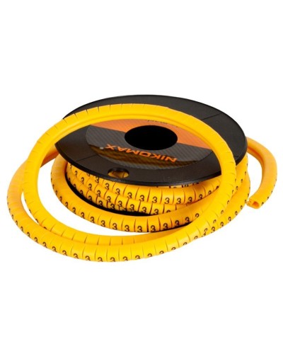 NMC-CMR-3-YL-500 (500шт). Маркер кабельный. NIKOMAX в Пушкино
