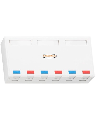NMC-MB6P-ST-WT. Корпус настенной розетки. NIKOMAX в Пушкино