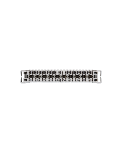NMC-PL10-CU-10 (10 шт). Плинт неразмыкаемый, (0...9), крепление под кронштейн и круглые направляющие. NIKOMAX в Пушкино