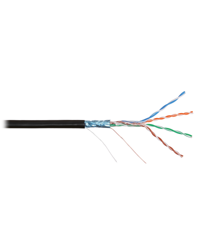 F/UTP 4pair, Cat5e, Solid, Out, PVC (NMC 2200B-BK). Кабель «витая пара» (LAN) для структурированных систем связи. NIKOMAX в Пушкино