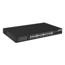 SW-62444(400W). Коммутатор 24-портовый  Fast Ethernet с PoE. OSNOVO