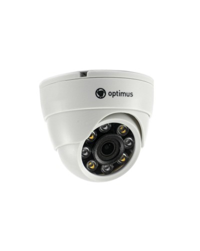 IP-E024.0(2.8)PL. Видеокамера IP купольная. Optimus в Пушкино