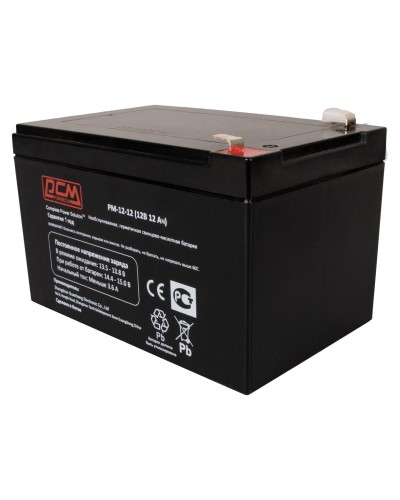 PM-12-12. Аккумулятор герметичный свинцово-кислотный. POWERCOM в Пушкино