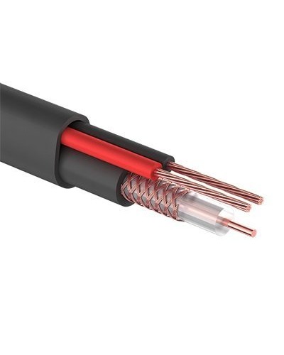 КВК-П-2 +2x0,50 мм² (Cu/Cu) черный PROconnect (01-4214). Кабель комбинированный для систем видеонаблюдения. PROCONNECT в Пушкино