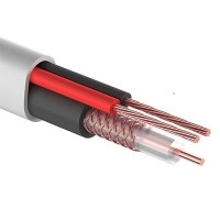 КВК-В-2+2x0,50 мм² (Cu/CCA) белый PROconnect (01-4216). Кабель комбинированный для систем видеонаблюдения. PROCONNECT
