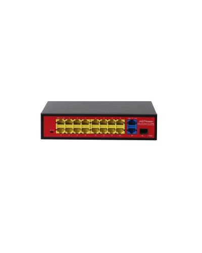 PND-16P-2G1F Lite (180W). Коммутатор неуправляемый 18-портовый с PoE. Polyvision в Пушкино