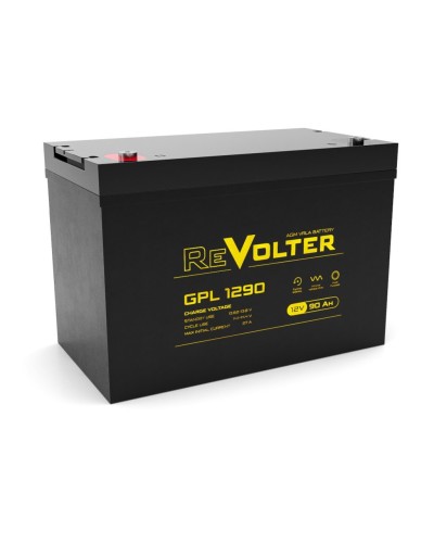 Revolter GPL 1290. Аккумулятор автомобильный герметичный свинцово-кислотный. Revolter в Пушкино