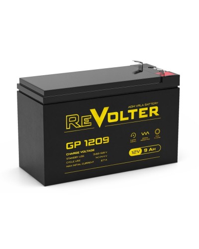 Revolter GP 1209. Аккумулятор автомобильный герметичный свинцово-кислотный. Revolter в Пушкино