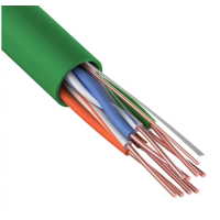 U/UTP, CAT 5e, нг(А)-LSLTx, 4х2х0,52мм, 24AWG, INDOOR, SOLID, зеленый, 305м REXANT (01-0061). Кабель «витая пара» (LAN) для структурированных систем связи. Rexant
