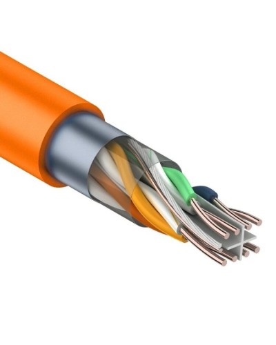 F/UTP, CAT 6, ZH нг(А)-HF, 4PR, 23AWG, INDOOR, SOLID, оранжевый, 305 м, REXANT (01-0151). Кабель «витая пара» (LAN) для структурированных систем связи. Rexant в Пушкино