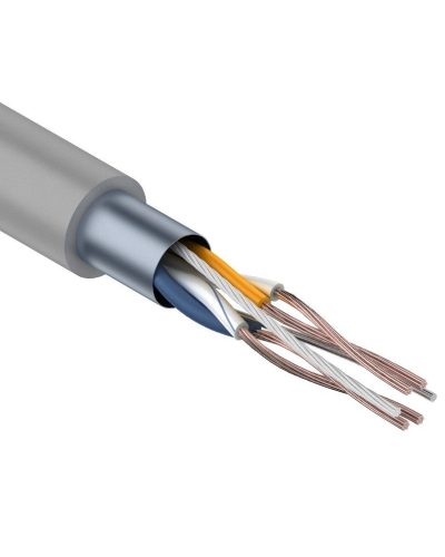 F/UTP, CAT 5e, PVC, 2PR, 24AWG, INDOOR, STRANDED, серый, 305м, REXANT (01-0125). Кабель «витая пара» (LAN) для структурированных систем связи. Rexant в Пушкино