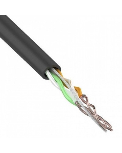 U/UTP, CAT 5e, PE, 2PR, 24AWG, OUTDOOR, SOLID, черный, 305м, REXANT (01-0025). Кабель «витая пара» (LAN) для структурированных систем связи. Rexant в Пушкино