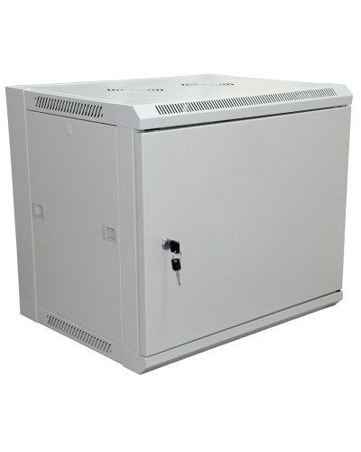 Шкаф телекоммуникационный 19 настенный 6U 600×450×370 мм (ШxГxВ) - передняя дверь металл, боковые стенки съемные (разобранный), RAL 7035 (04-2210). Шкаф телекоммуникационный 19 настенный 6U. Rexant в Пушкино