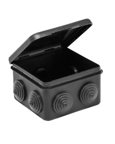 Коробка TYCO ОП 80х80х50мм откидная крышка УХЛ1 IP54 черный (67040МЧ). Коробка распределительная. RuVinil в Пушкино