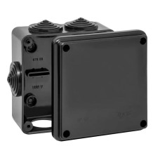 Коробка TYCO ОП 100х100х50мм УХЛ1 IP54 черный (67050Ч). Коробка распределительная. RuVinil