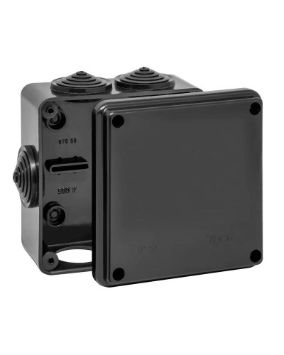 Коробка TYCO ОП 100х100х50мм УХЛ1 IP54 черный (67050Ч). Коробка распределительная. RuVinil в Пушкино
