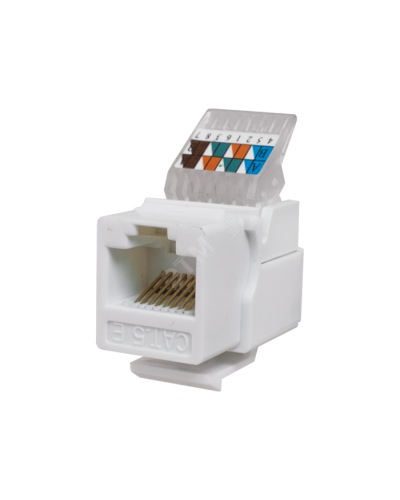 Модуль-вставка Keystone Кат5е, без.инстр.зад, белый UTP (10-0312): Вставка Keystone Jack RJ-45 в Пушкино
