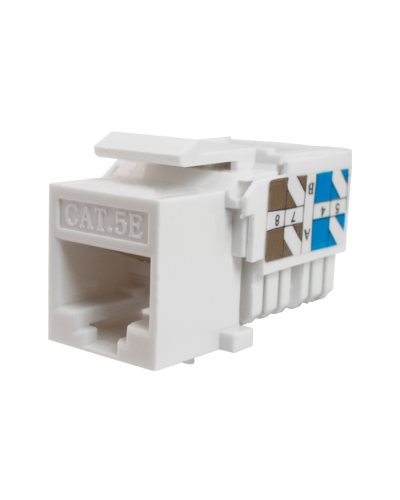 Модуль-вставка Keystone Кат5е, инстр.зад, белый UTP (10-0313): Вставка Keystone Jack RJ-45 в Пушкино