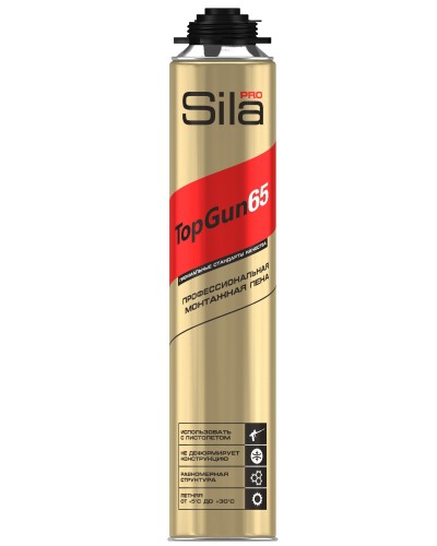 Пена монтажная Sila Pro TopGun 65, 875 мл. Пена монтажная. Sila в Пушкино