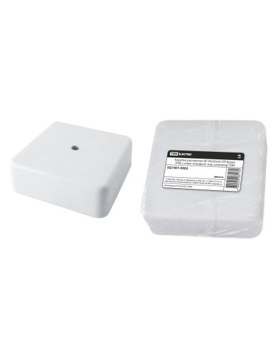 Коробка КР 50х50х20 ОП белая, IP40, с клеммной колодкой (SQ1401-0902). Распаячная коробка. TDM ЕLECTRIC в Пушкино