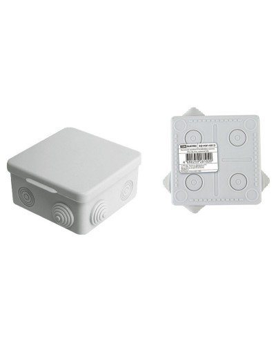 Коробка ОП 80х80х50мм, крышка, IP54, 7вх. (SQ1401-0512). Распаячная коробка. TDM ЕLECTRIC в Пушкино