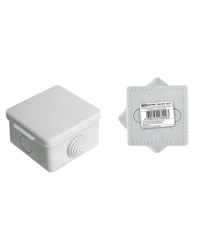 Коробка ОП 65х65х50мм, крышка, IP54, 4вх (SQ1401-0511). Распаячная коробка. TDM ЕLECTRIC в Пушкино