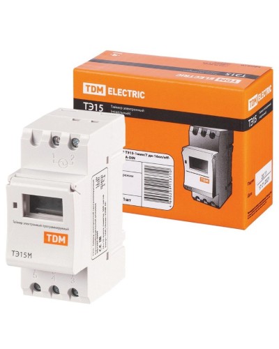 ТЭ15М-1мин/7дн-32on/off-30А-DIN TDM (SQ1503-0037). Таймер электронный. TDM ЕLECTRIC в Пушкино