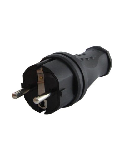 Вилка прямая 2Р+РЕ 16А 250В IP44 (SQ0612-0031). Вилка прямая каучук. TDM ЕLECTRIC в Пушкино