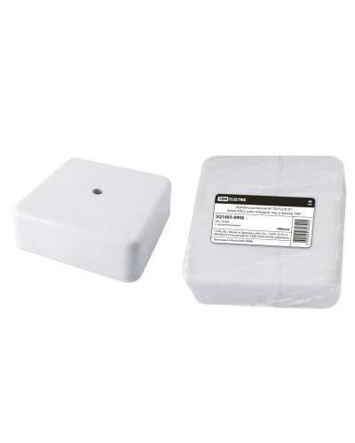 Коробка КР 75х75х28 ОП белая, IP40, с клеммной колодкой (SQ1401-0906). Распаячная коробка. TDM ЕLECTRIC в Пушкино