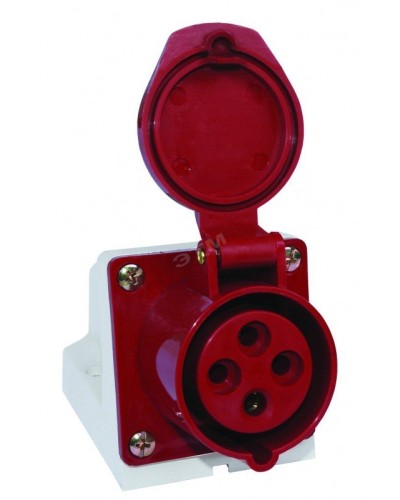 Розетка 124 стационарная 3Р+РЕ 32А 380В IP44 (SQ0602-0005). Розетка. TDM ЕLECTRIC в Пушкино