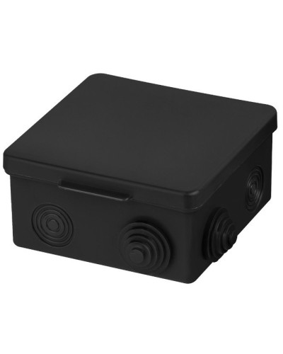 Распаячная коробка ОП 100х100х55мм, крышка, IP54, 8вх., черная TDM (SQ1401-0913). Распаячная коробка ОП. TDM ЕLECTRIC в Пушкино