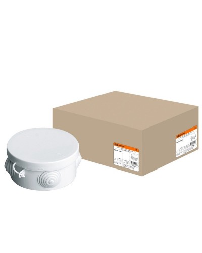 Коробка ОП D85х40мм, крышка, IP54, 4вх. (SQ1401-0102). Распаячная коробка. TDM ЕLECTRIC в Пушкино