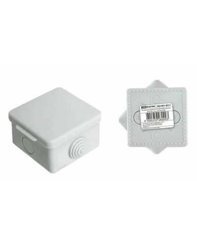 Коробка ОП 65х65х50мм, крышка,  IP54, 4вх. (SQ1401-0111). Распаячная коробка. TDM ЕLECTRIC в Пушкино