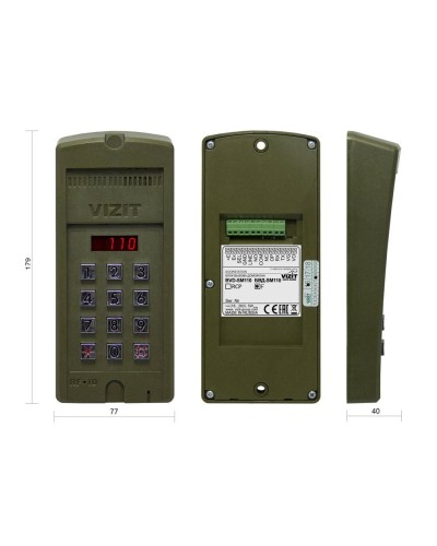 БВД-SM110F. Вызывная панель аудиодомофона. VIZIT в Пушкино