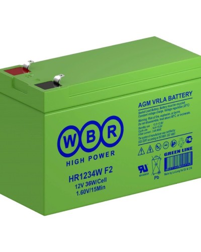 WBR HR1234W F2. Аккумулятор герметичный свинцово-кислотный. WBR в Пушкино