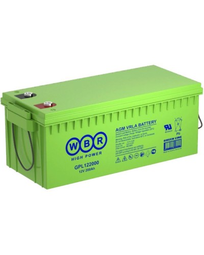 WBR GPL122000. Аккумулятор герметичный свинцово-кислотный. WBR в Пушкино