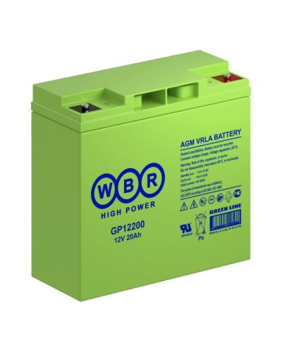 WBR GP12200. Аккумулятор герметичный свинцово-кислотный. WBR в Пушкино