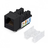 WR-KJ-RJ45-C5E-90-SW-BK. Вставка Keystone Jack RJ-45. WRLine