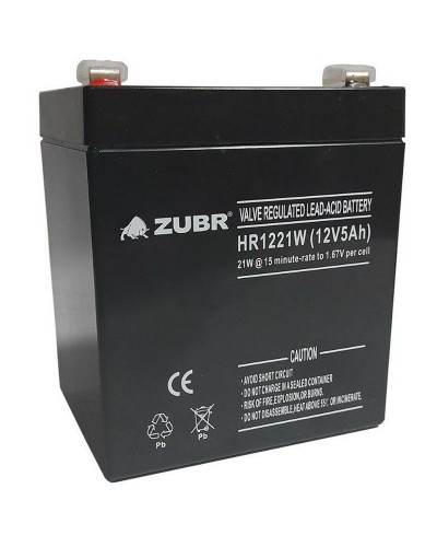 ZUBR HR 1221W (12V, 5Ah). Аккумулятор герметичный свинцово-кислотный. ZUBR в Пушкино