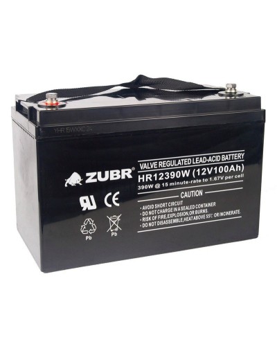 ZUBR HR 12390W (12V, 110Ah). Аккумулятор герметичный свинцово-кислотный. ZUBR в Пушкино
