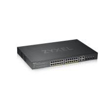 GS192024HPV2-EU0101F. Гибридный Smart коммутатор PoE+. ZYXEL