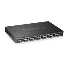 GS192048HPV2-EU0101F. Гибридный Smart коммутатор PoE+. ZYXEL