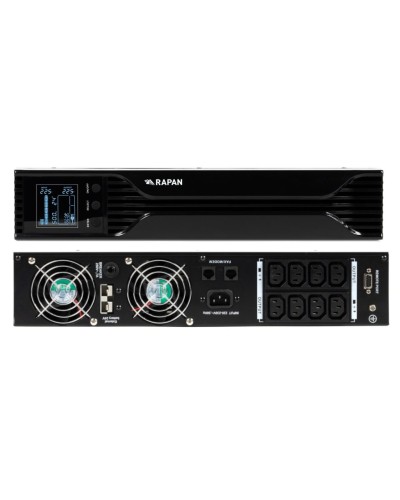 RAPAN-UPS 1000 RACK+2х9Ah (RAPAN-UPS 1000-RACK-IN-2х9-E) (8958). Бесперебойный источник питания. Бастион в Пушкино